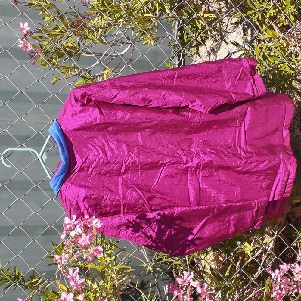 Vintage Reversible Button Up Windbreaker Jacket, No Size Tags - Picture 3 of 8